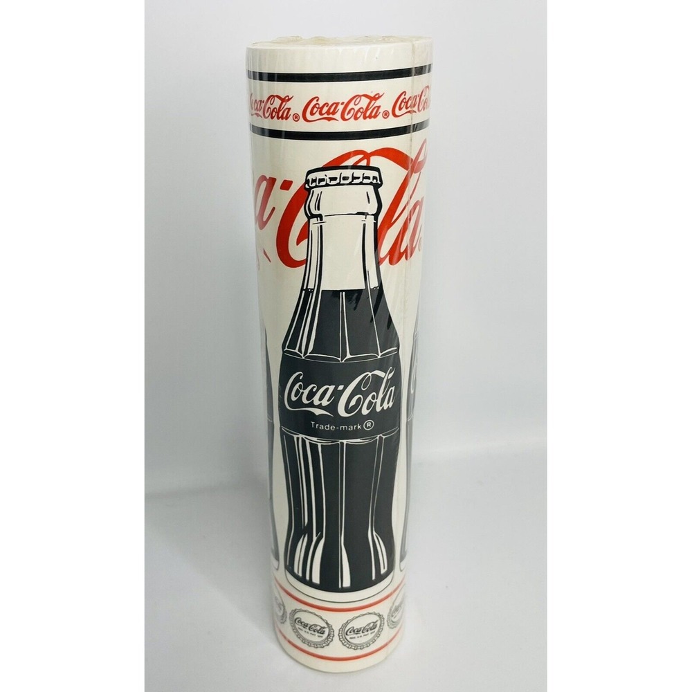 GENUINE Vintage Collectible Red Black Coca Cola Coke Bottles Wall paper‎ Border